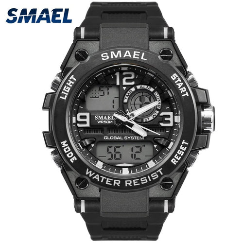 New Fashion Men Watches SMAEL Brand White Color Outdoor Sports Time Clock Gift for Men 50M Waterproof Dive Relogio Masculino1603