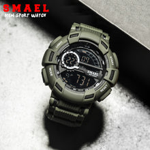 Load image into Gallery viewer, Sport Watches Camouflage Watch Band SMAEL Men Watch 50m Waterproof Top S Shock Watch Men LED 1366 Digital Wristwatches Military