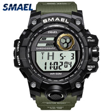 Load image into Gallery viewer, Men Watches Sport Military SMAEL S Shock Relojes Hombre Casual LED Clock Digital Wristwatches Waterproof 1545D Sport Watch Alarm