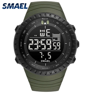 SMAEL Brand 2017 New Electronics Watch Analog Quartz Wristwatch Horloge 50 Meters Waterproof Alarm Mens Watches kol saati 1237