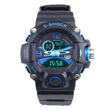 Load image into Gallery viewer, Casual Sport Watch Men 50M Waterproof Dive LED Digital Watches Analog-Digital Dual Time Wristwatch luxury watch men WS1385B