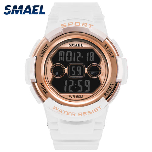 SMAEL Watches Digital Sport Women Fashion Wristwatch for Girls Digital-watch Best Gifts for Girls 1632B Sport Watch Waterproof