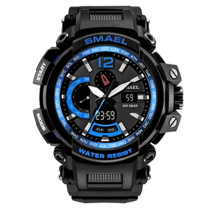 SMAEL Brand Men Watches Clock Men Military Army Sport LED Digital Wristwatch Alarm Date 1702 relogio masculino esportivo militar