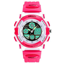 Load image into Gallery viewer, Children Watches for Girls Digital SMAEL LCD Digital Watches Children 50M Waterproof Wristwatches 0704 LED Student Watches Girls