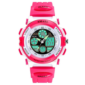 Children Watches for Girls Digital SMAEL LCD Digital Watches Children 50M Waterproof Wristwatches 0704 LED Student Watches Girls