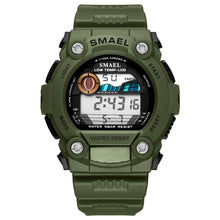 Load image into Gallery viewer, SMAEL automatic sport men&#39;s watch top Brand Luxury 50m waterproof digital wristwatches for male 1423Led men Casual digital Watch