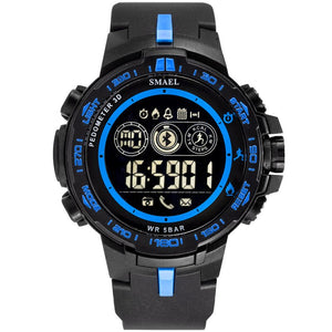 SMAEL Digital men Watches Sport 50M Waterproof watches Man Fashion Multifunction hour Relojes Hombre 8012 LED Auto date gift box