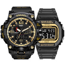 Load image into Gallery viewer, Fashion Camo Military men&#39;s watches Set  SMAEL double Army waterproof Male wristWatch 1545 1801 gift digital kol saati watch men