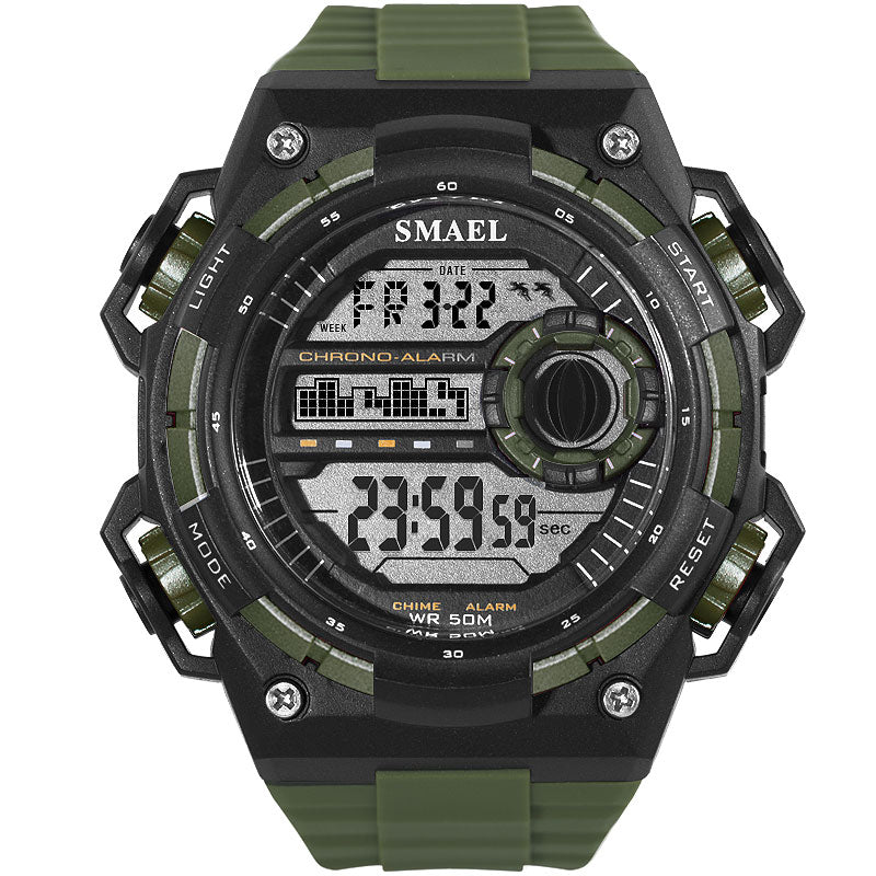 Digital Wristwatches Luxury Brand SMAEL SShock Resist Military Men Watch Automatic Mechanical 1438B Sport Watches Waterproof LED