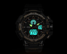 Load image into Gallery viewer, Gold Sport Men Watches S Shock Brand Watch relogio militar Men Wrist Watch Quartz  Digital 1376C  montre homme LED Watches Men