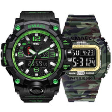 Load image into Gallery viewer, Fashion Camo Military men&#39;s watches Set  SMAEL double Army waterproof Male wristWatch 1545 1801 gift digital kol saati watch men