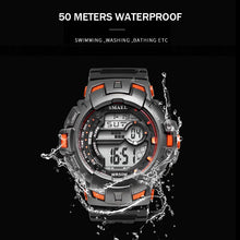 Load image into Gallery viewer, LED Digital Wrsitwatches SMAEL Army Green Clocks Men S Shock Resistant Military Watches Band 1532A Sport Wtaches 50M Waterproof