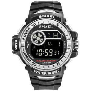 SMAEL Men Digital Wristwatches Led Display Men Watches Automatic Mechanical Men Clock Waterproof1626B Luxury Watch Men Millitary