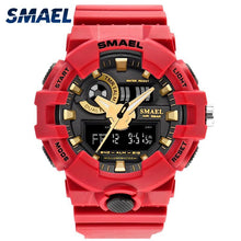 Load image into Gallery viewer, Men Watches Red Style New Sport Watch Smael Brand Quartz 50Meters Waterproof Relogio masculino erkek saat Men Gift Hot Clock1642