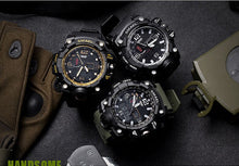 Load image into Gallery viewer, Fashion Camo Military men&#39;s watches Set  SMAEL double Army waterproof Male wristWatch 1545 1801 gift digital kol saati watch men