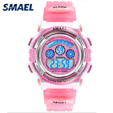 Load image into Gallery viewer, Girls Outdoor SMAEL LCD Digital Watches Children 50M Waterproof Wristwatches Shock Resistant Free Gift Box for Watches Girls0704