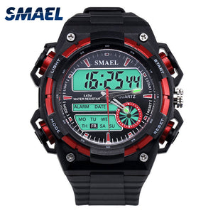 Men's Watch Sport LED Clock Fashion Casual Watches Military Waterproof Quartz Watch mens watches top brand luxury relogio WS1438