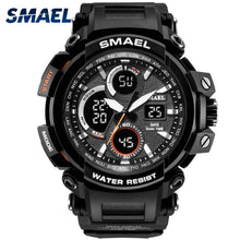 Load image into Gallery viewer, SMAEL Sport Watch for Men New Dual Time Display Male Clock Waterproof Shock Resistant Wristwatch Digital 1708 Military Watch Men