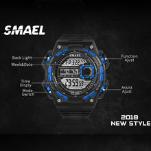 Load image into Gallery viewer, Digital Wristwatches Luxury Brand SMAEL SShock Resist Military Men Watch Automatic Mechanical 1438B Sport Watches Waterproof LED