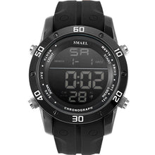 Load image into Gallery viewer, Big Dial Digital Watch IP Alloy Sport Watches Men Silicone Watchband Water Resistant Digital Watch Alarm Wristwatch Men Gift