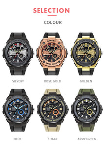 Men Watches Set Sport Watch Waterproof 50M Swimming Clock Set 1625 1603 Rose Gold relogio masculino Military Watch Mens Sets