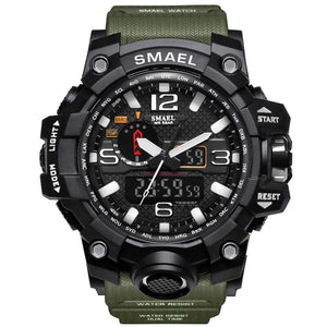 Military Watch Digital SMAEL Brand Watch S Shock Men's Wristwatch Sport LED Watch Dive 1545B 50m Wateproof Fitness Sport Watches