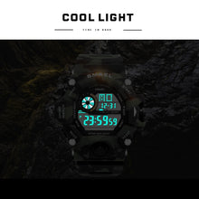 Load image into Gallery viewer, Men Watch 50m Waterproof SMAEL Top S Shock Watch Men LED Sport Watches Camouflage Watch Band 1385C Digital Wristwatches Military