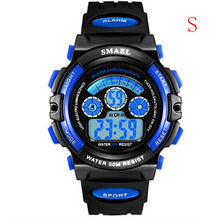 Load image into Gallery viewer, SMAEL Kids Watches Boys Quartz Wristwatches Student Sport Watches 50M Waterproof Alarm Clock 0508 Children Watches LED Digital