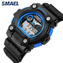 Load image into Gallery viewer, SMAEL automatic sport men&#39;s watch top Brand Luxury 50m waterproof digital wristwatches for male 1423Led men Casual digital Watch