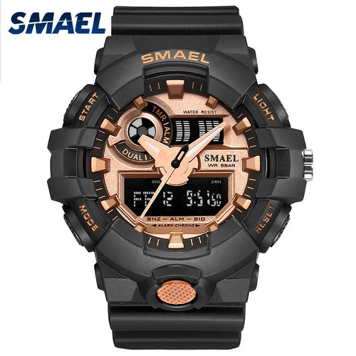 2017 Men Watches Sport Quarz Watch Digital SMAEL Brand Men's Wristwatch Male Clock Quartz Watches 1642 erkek saat LED Clock Male