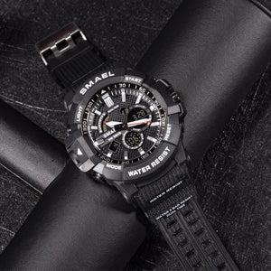 2020 NewMen's Watches Multi-Functional Electronic Watch Outdoor Sports Dual-Display Waterproof Digital Watch 1809 Watch Military