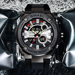 Men Military Watches Brand Luxury SMAEL Sport Quartz Wristwatches Male Watches relogio Digital 1625 Sport Watches Waterproof Men