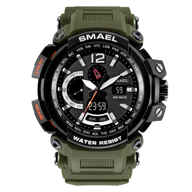 SMAEL Brand Men Watches Clock Men Military Army Sport LED Digital Wristwatch Alarm Date 1702 relogio masculino esportivo militar