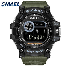 Load image into Gallery viewer, SMAEL Men Watches Military Army LED Digital Wristwatch relogio masculino Clock Men Big Dial 8010 Digital Watches Sports Outdoor