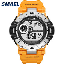 Load image into Gallery viewer, Mens Sport Watches Men Waterproof SMAEL Digital Watch Chrongraph LED Watch Digital Alarm Clock 1548 Sport Male Clock Wristwatch