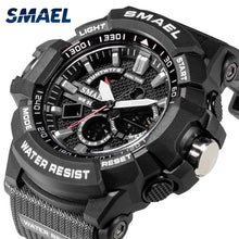 Load image into Gallery viewer, Men&#39;s Fashionable Multi-Functional Electronic Watch Outdoor Sports Dual-Display Waterproof Digital Watch Luminous Watch 1809