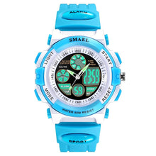 Load image into Gallery viewer, Girls Outdoor SMAEL LCD Digital Watches Children 50M Waterproof Wristwatches Shock Resistant Free Gift Box for Watches Girls0704