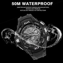 Load image into Gallery viewer, Sport Watches 5Bar Water Resist SMAEL Brand LED Watches Automatic Alarm Watch Men Big Dial 1513 Digital Wrist Watches Waterproof