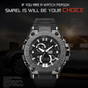 New Military Watch Sport 50M Waterproof  Men Watch Digital Quartz Dual Time Wrist Watch 8003 Gifts Male Clock Relogio Masculino