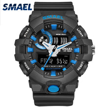 Load image into Gallery viewer, New Fashion Men Watches Smael Brand Wristwatches Swim Dress LED Wristwatches 50 Meters Waterproof Sports Male Clocks Hot 1642