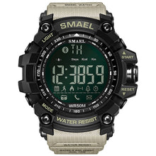 Load image into Gallery viewer, 50Meters Swim Dress Sport mens Watches Smael Brand Army Green Style Fashion Big dial Watches Men Digital Sport Male Clock 1617B