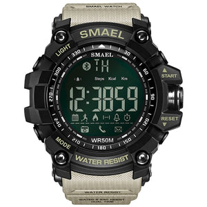 50Meters Swim Dress Sport mens Watches Smael Brand Army Green Style Fashion Big dial Watches Men Digital Sport Male Clock 1617B