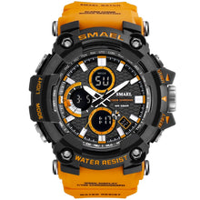 Load image into Gallery viewer, Mens Watch Military Water resistant SMAEL Casual Sport LED Wrist Watches relogio digital for male 1802D relogio masculino Watch