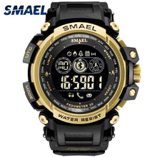 Load image into Gallery viewer, Men Digital Wrist watches LED Display SMAEL Watch for male Digital clock Men Sport Watches Big Dial 8018 Wtaerproof Men Watches